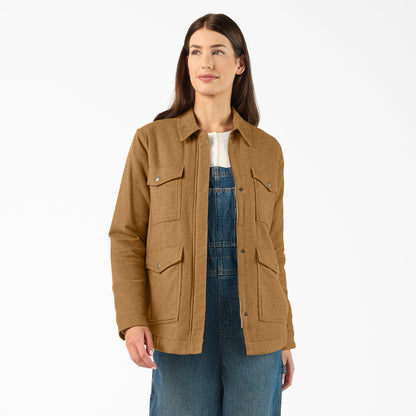 Dickies Women’s Fleece Lined Flannel Chore Coat