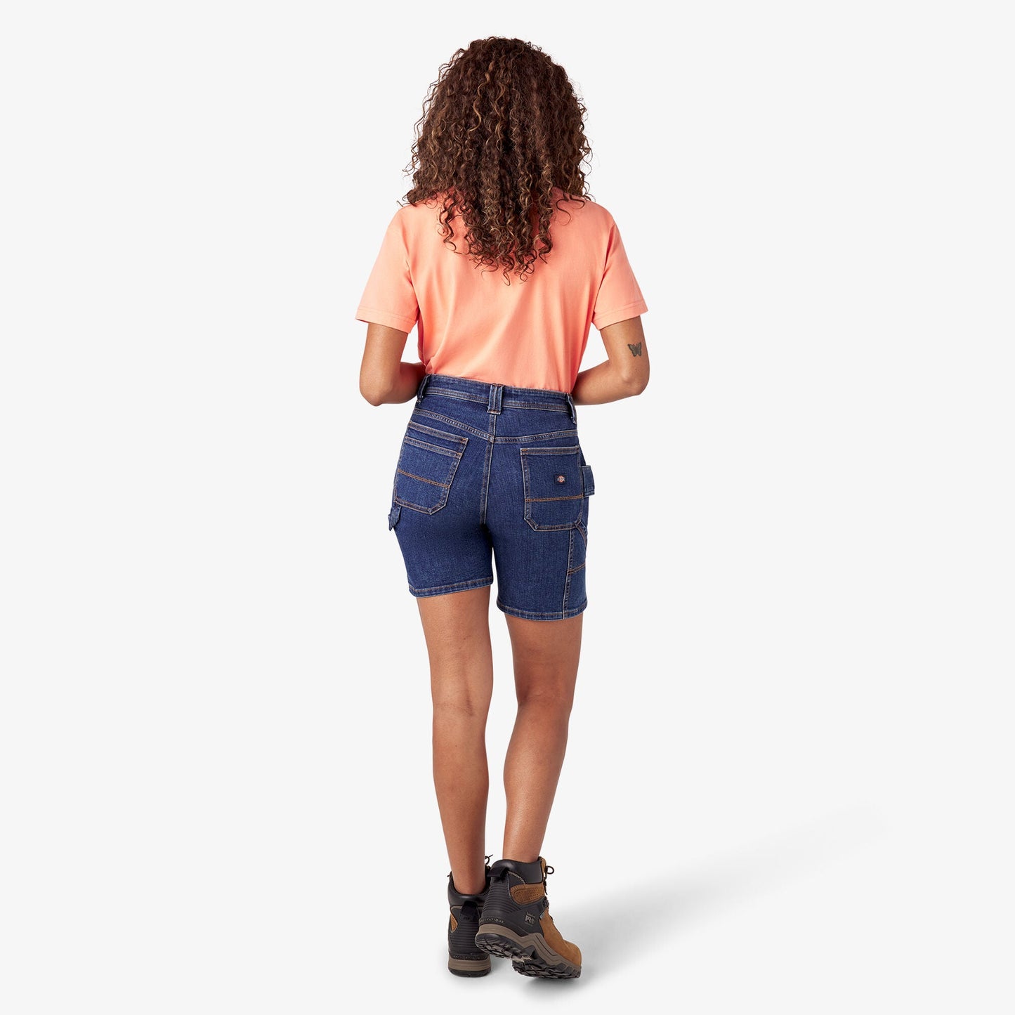Dickies Women’s Relaxed Fit Denim Carpenter Shorts, 7"