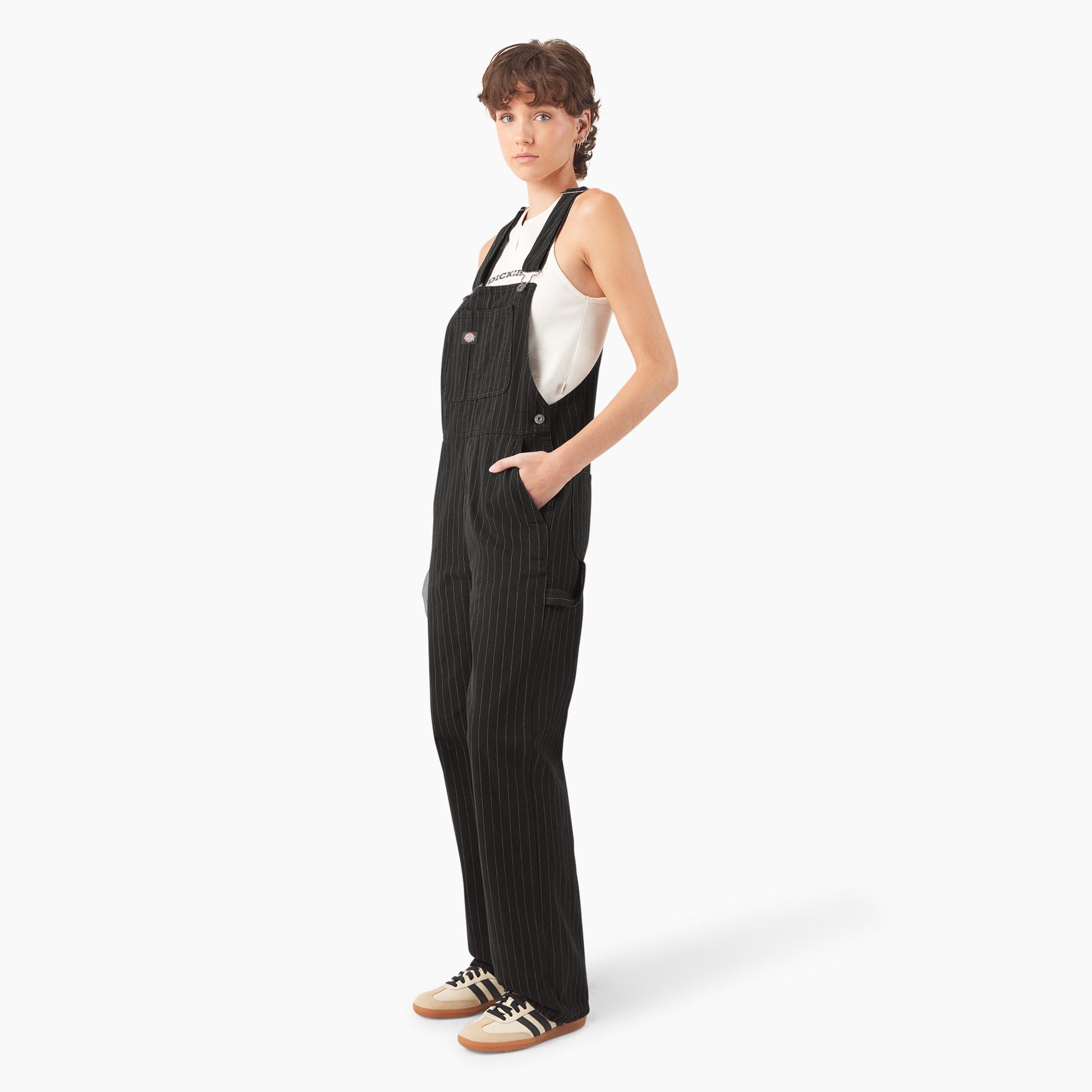 Dickies Women’s Pinstripe Service Bib Overalls