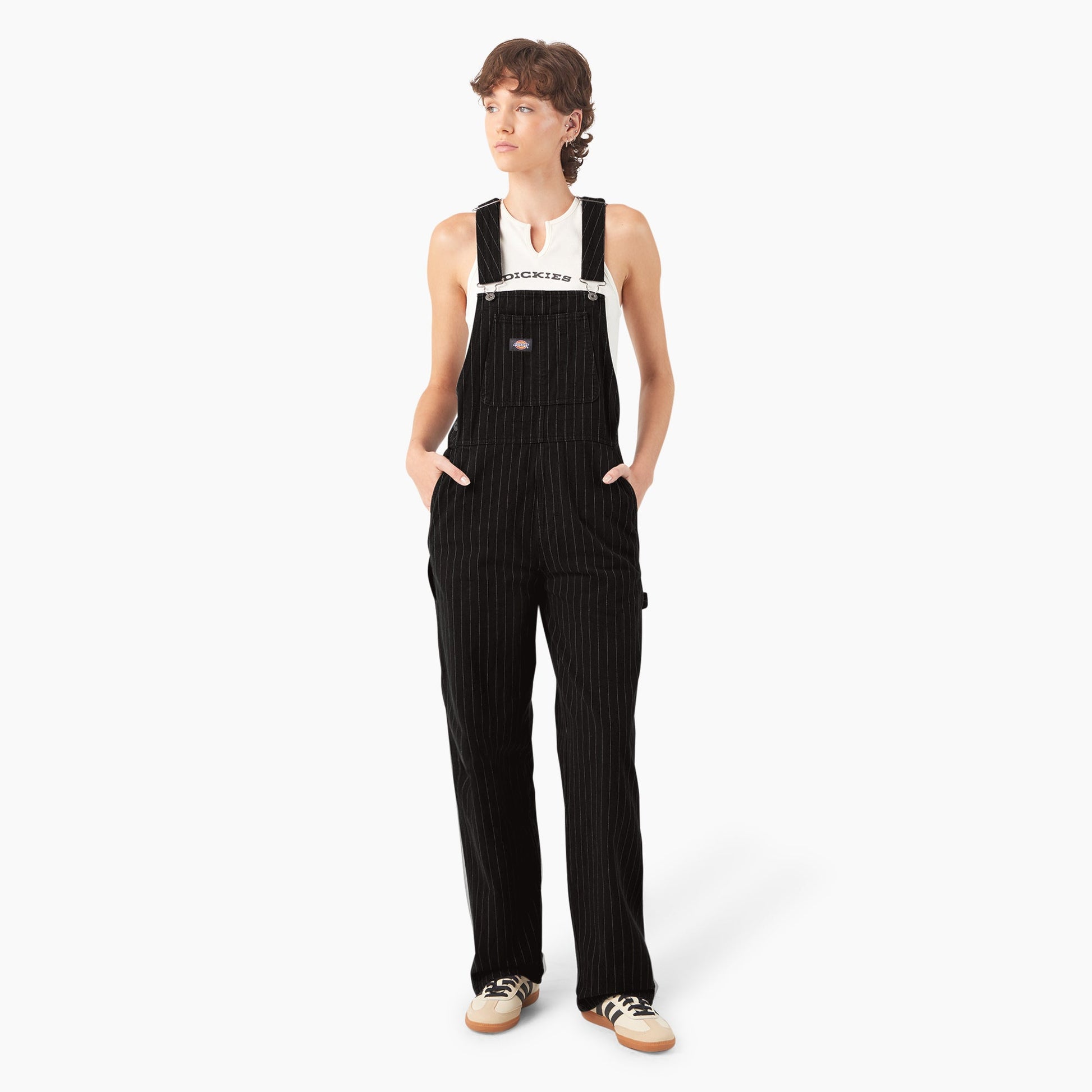Dickies Women’s Pinstripe Service Bib Overalls
