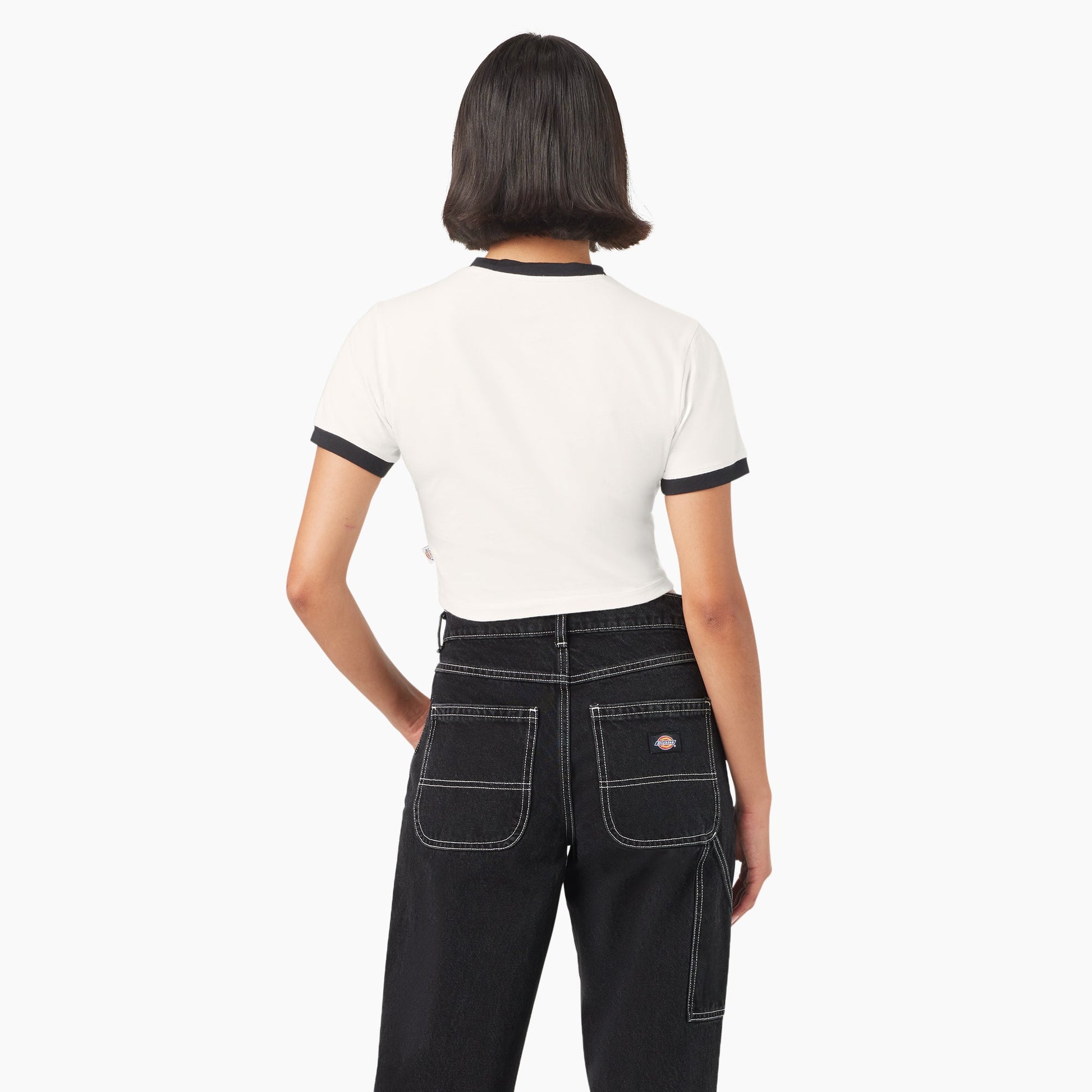 Dickies Women’s Lewistown Cropped Ringer T-Shirt