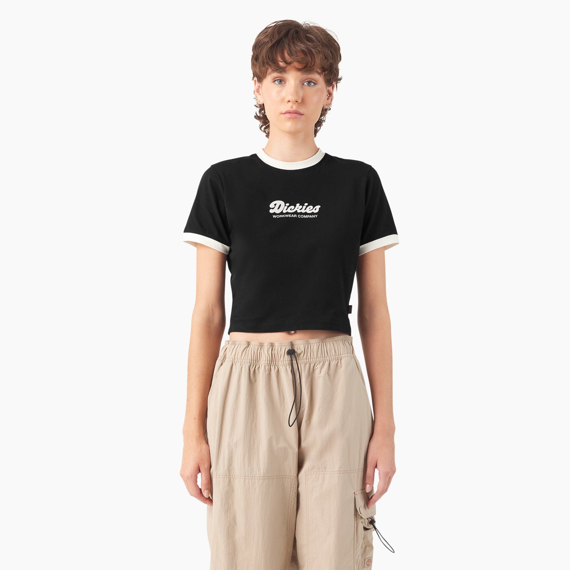 Dickies Women’s Lewistown Cropped Ringer T-Shirt