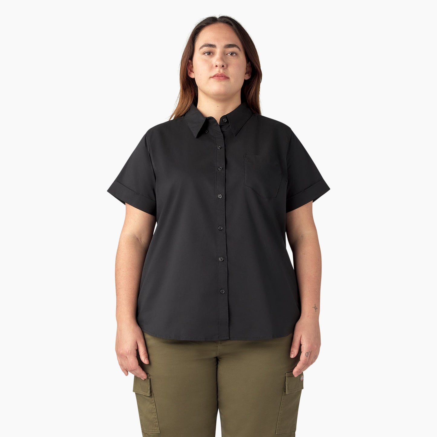 Dickies Women’s Plus Button-Up Shirt